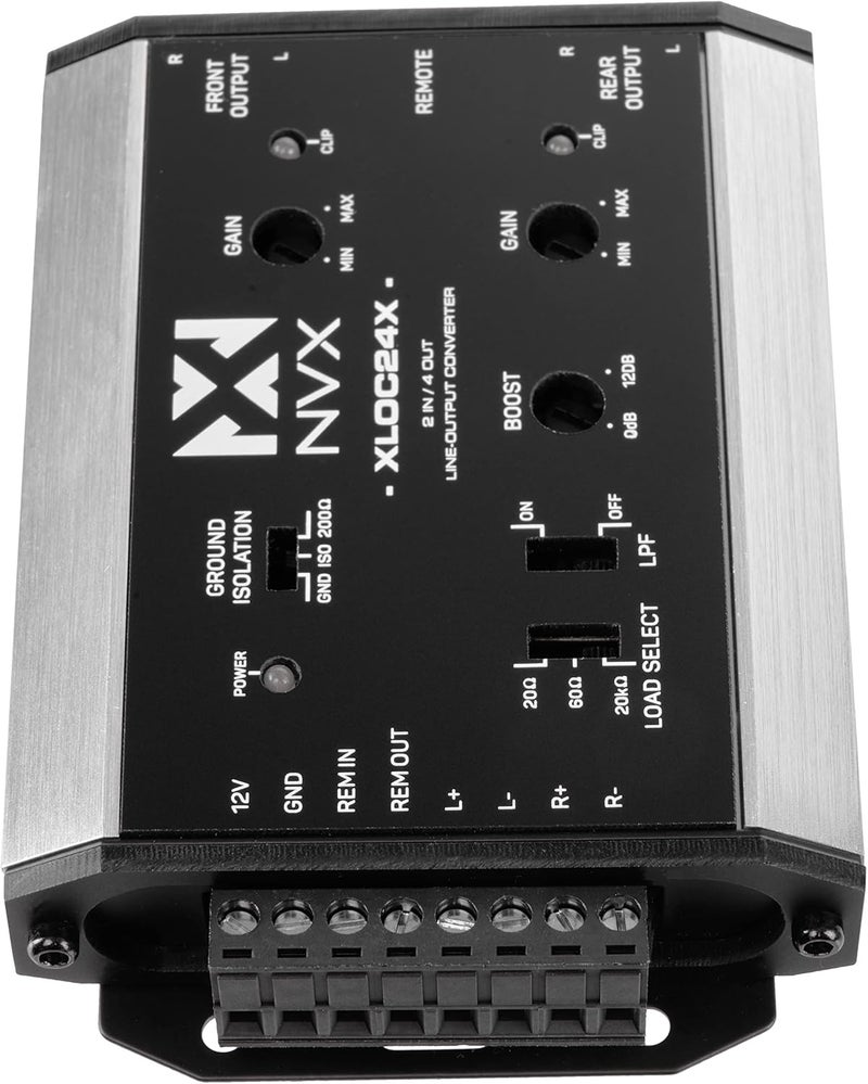 NVX XLOC24X 2 inputs / 4 outputs High Voltage Active Line Output Converter with Impedance Matching and Remote Level Control - Image 4